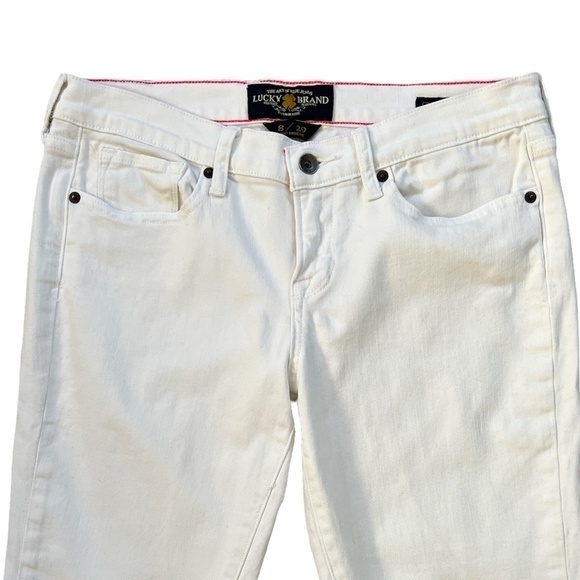Lucky Brand White Charlie Skinny Jeans Sz. 8 - Picture 2 of 14
